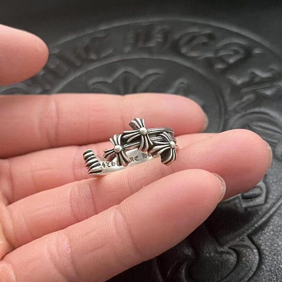 Chrome Hearts Cross Open Ring - Picture 1 of 9